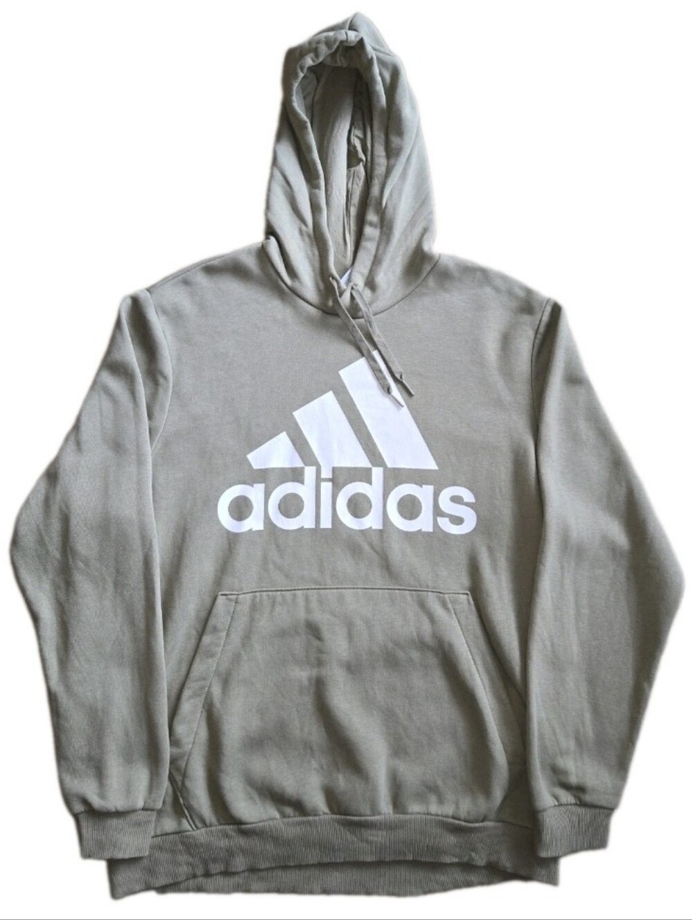 Adidas Tan/Green Pull Over Hoodie - Size XL